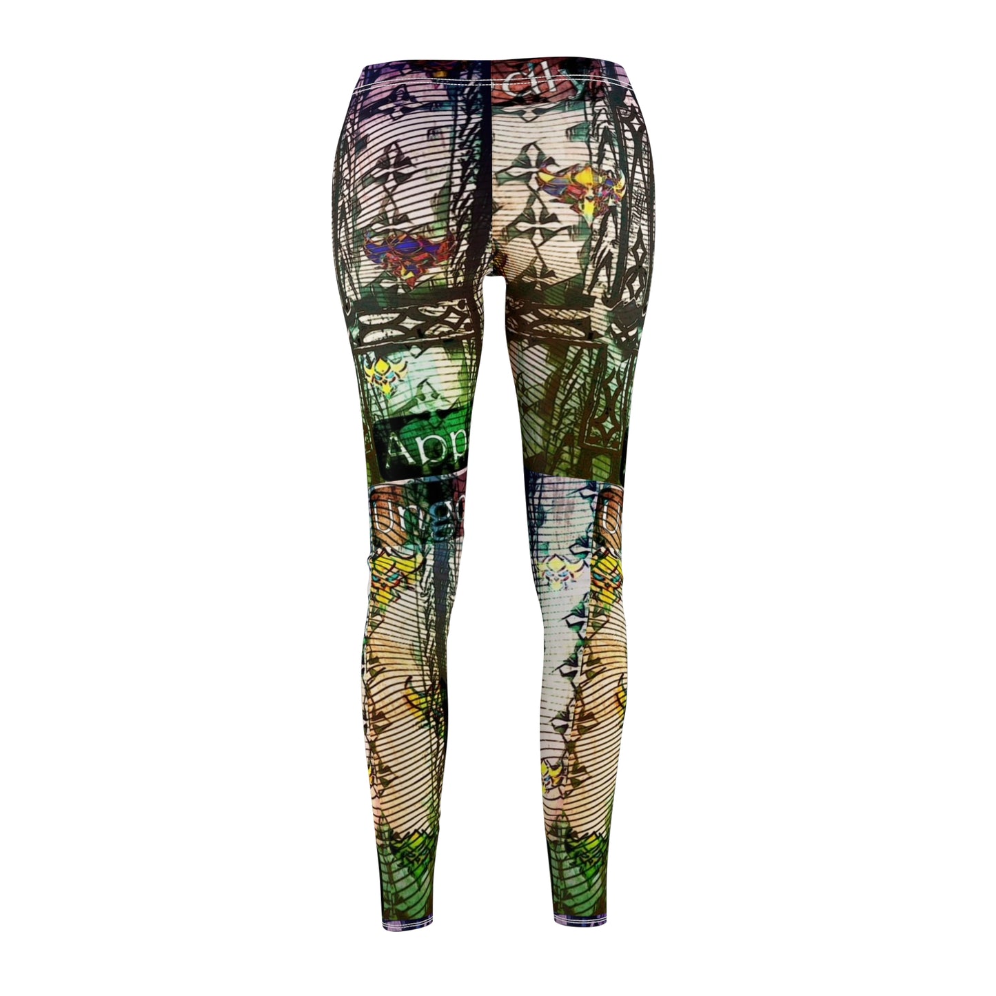 "Ungodly Apparel" Vibrant Women's AOP Casual Leggings with Artistic Print
