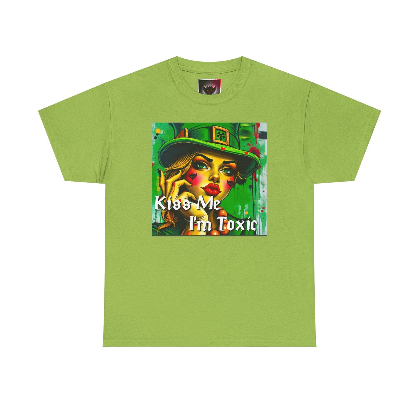 "Kiss Me I'm Toxic" Graphic Unisex Heavy Cotton Tee