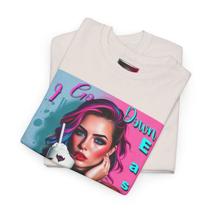 "I Go Down Easily" Unisex Heavy Cotton Tee