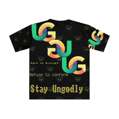Ungodly Apparel Men's Graphic T‑Shirt — 'Stay Ungodly' Retro Chain Logo Tee