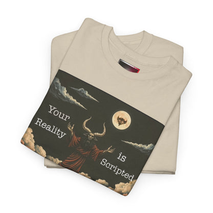 "Baal" Tee — "Your Reality Is Scripted" Graphic T-Shirt