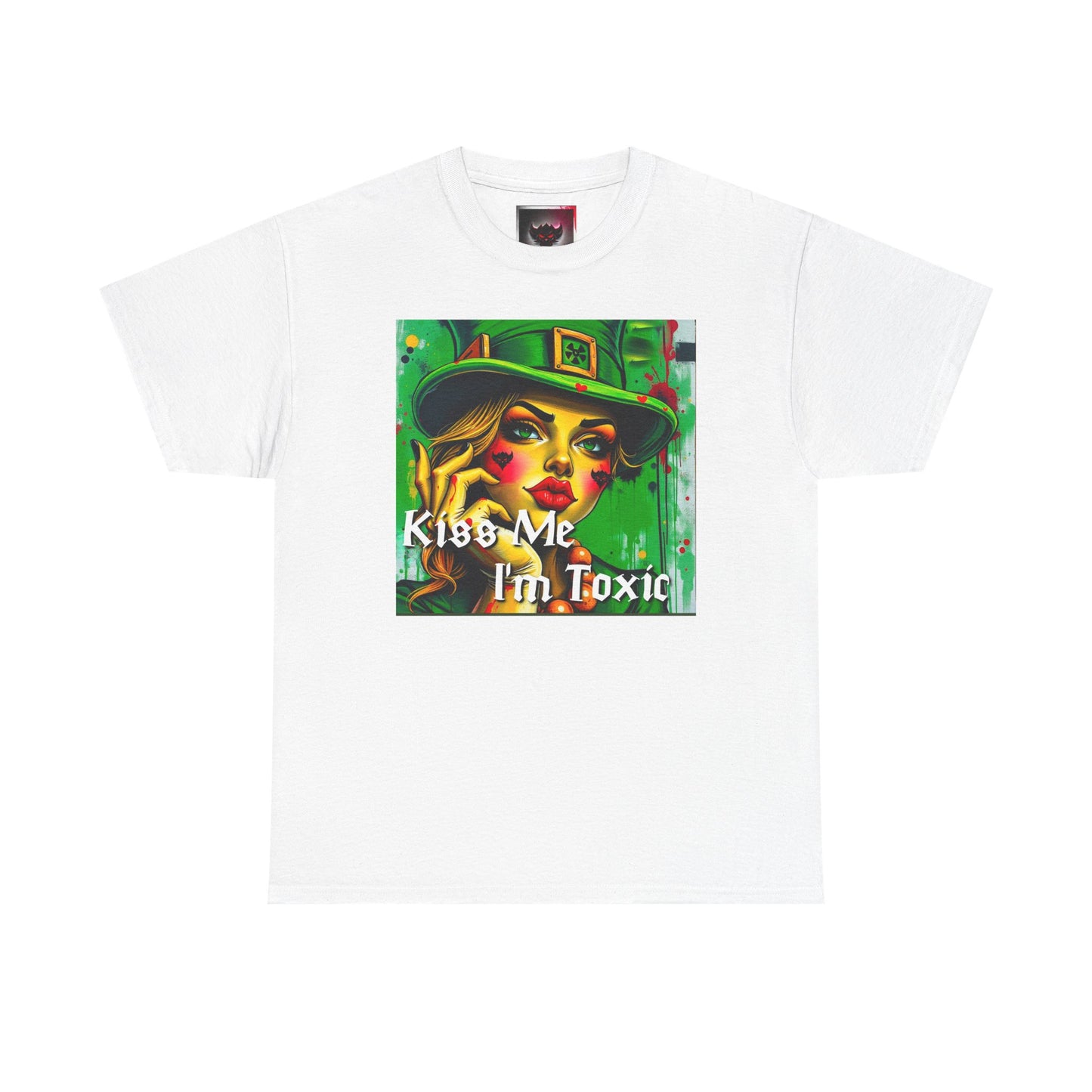 "Kiss Me I'm Toxic" Graphic Unisex Heavy Cotton Tee