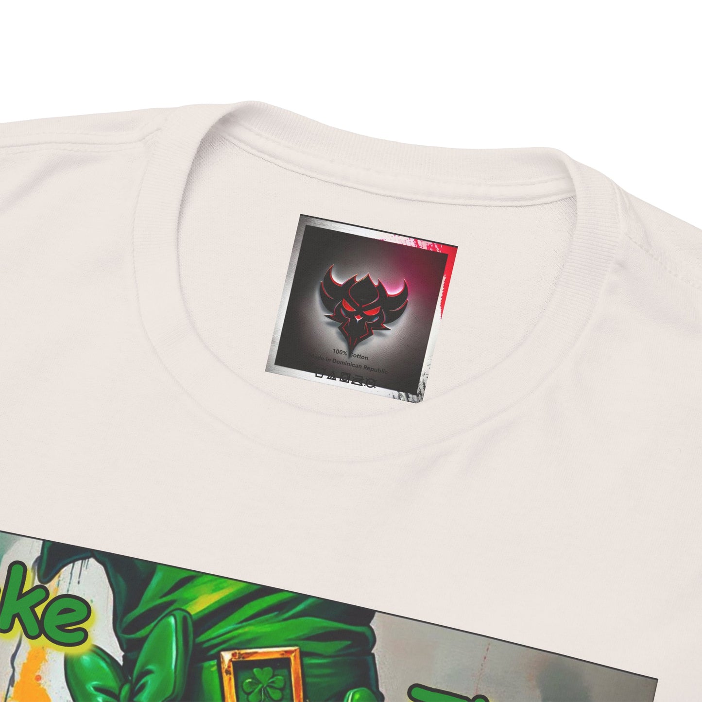 St. Patrick's Day Unisex Heavy Cotton Tee - "Make Your Own Luck Then Double Down" Fun Graphic Tee