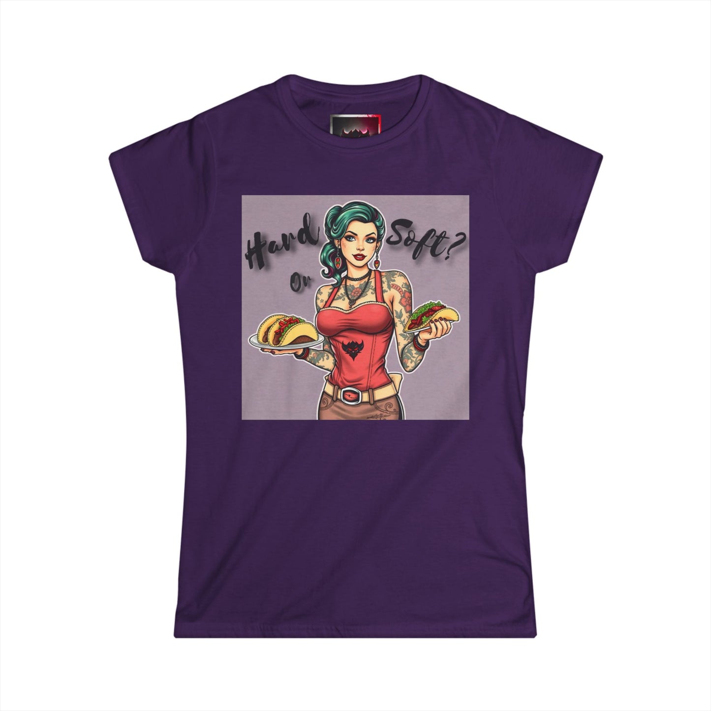"Hard or Soft Tacos" Women's Softstyle Tee