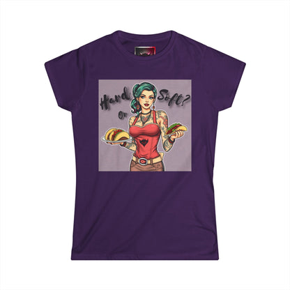 "Hard or Soft Tacos" Women's Softstyle Tee