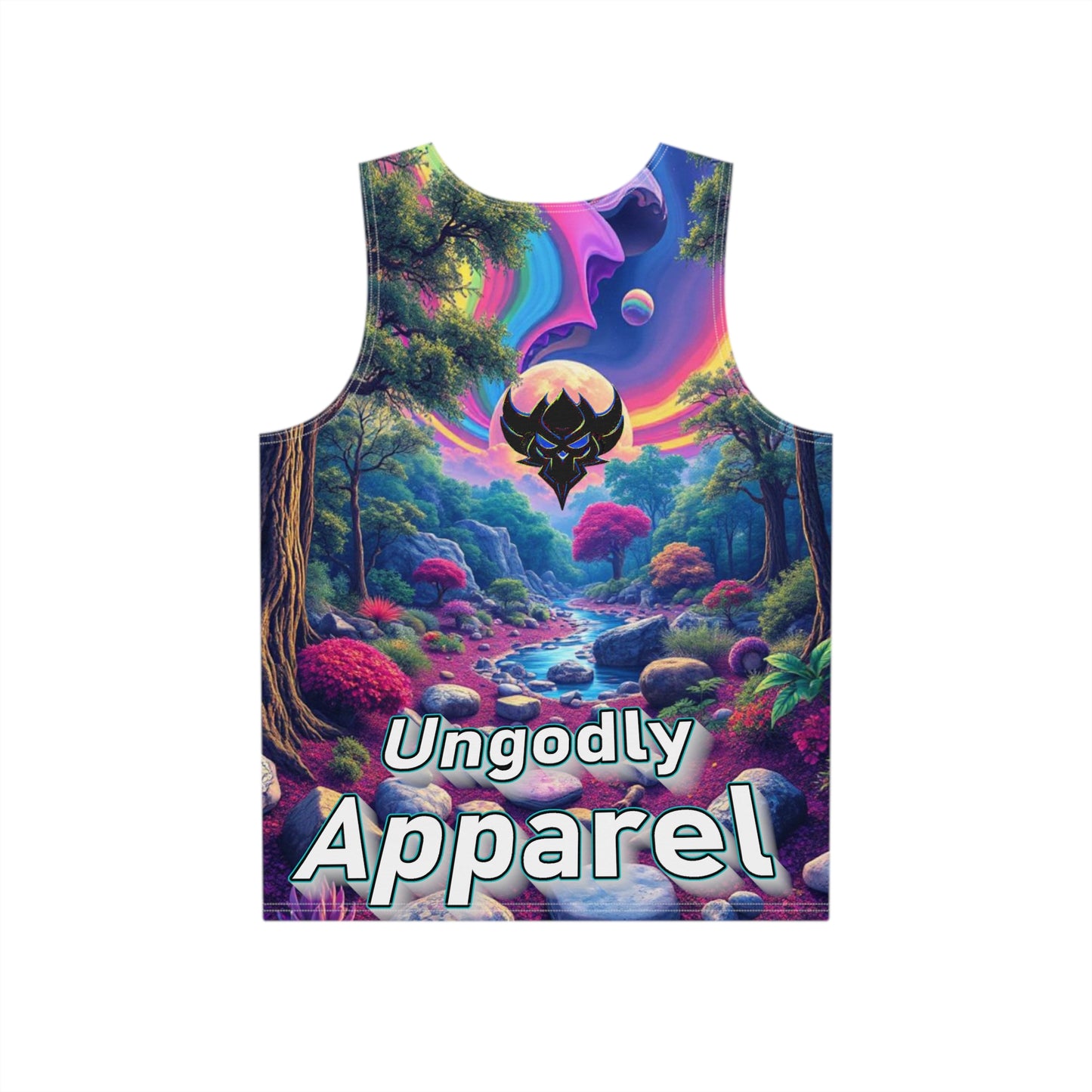 Men's Graphic Tank Top - Ungodly Apparel - Fantasy Landscape Design