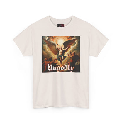 "Lucifer Cast Out of Heaven" Graphic Tee — Gothic Vintage Religious Art T-Shirt