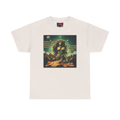 "Mother Earth Doesn't Rush her Reasons, Neither Should You"  Unisex Heavy Cotton Tee - Eco-Inspired Graphic T-Shirt