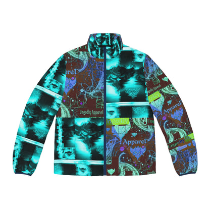 "Ungodly Mash Up" Urban Graphic Puffer Jacket - Bold Design