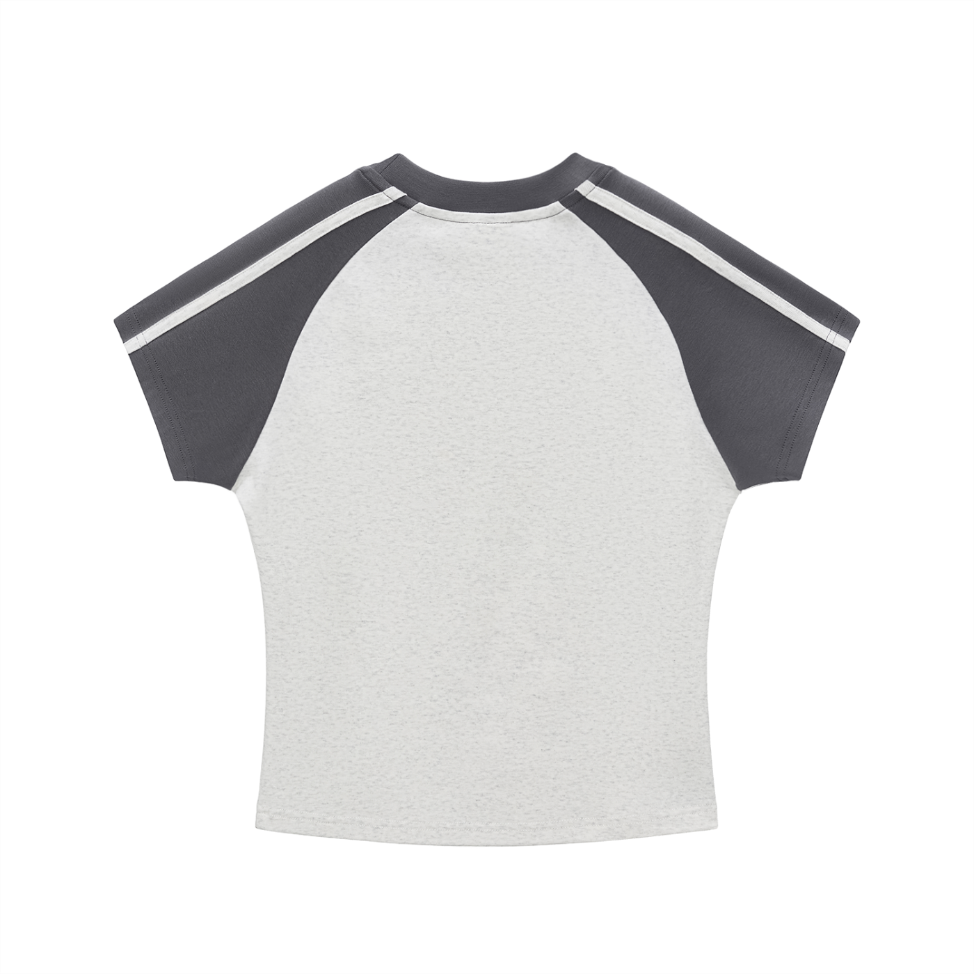 "Black and White UG Apparel" Contrast Stripes Bodycon Raglan  Sleeve T-Shirt