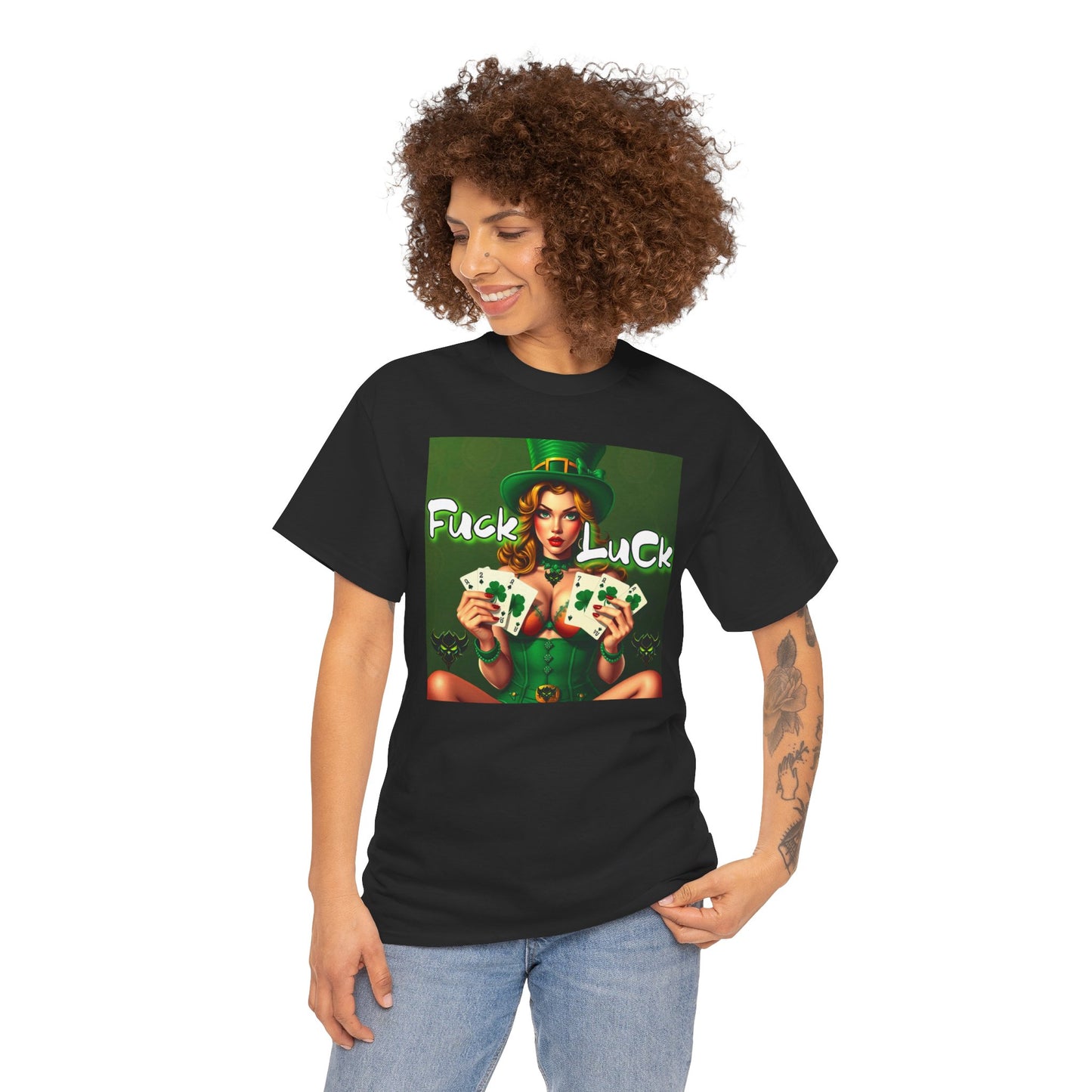 "F*ck Luck" Unisex Heavy Cotton Tee