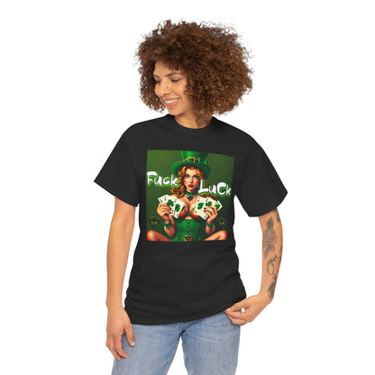 "F*ck Luck" Unisex Heavy Cotton Tee