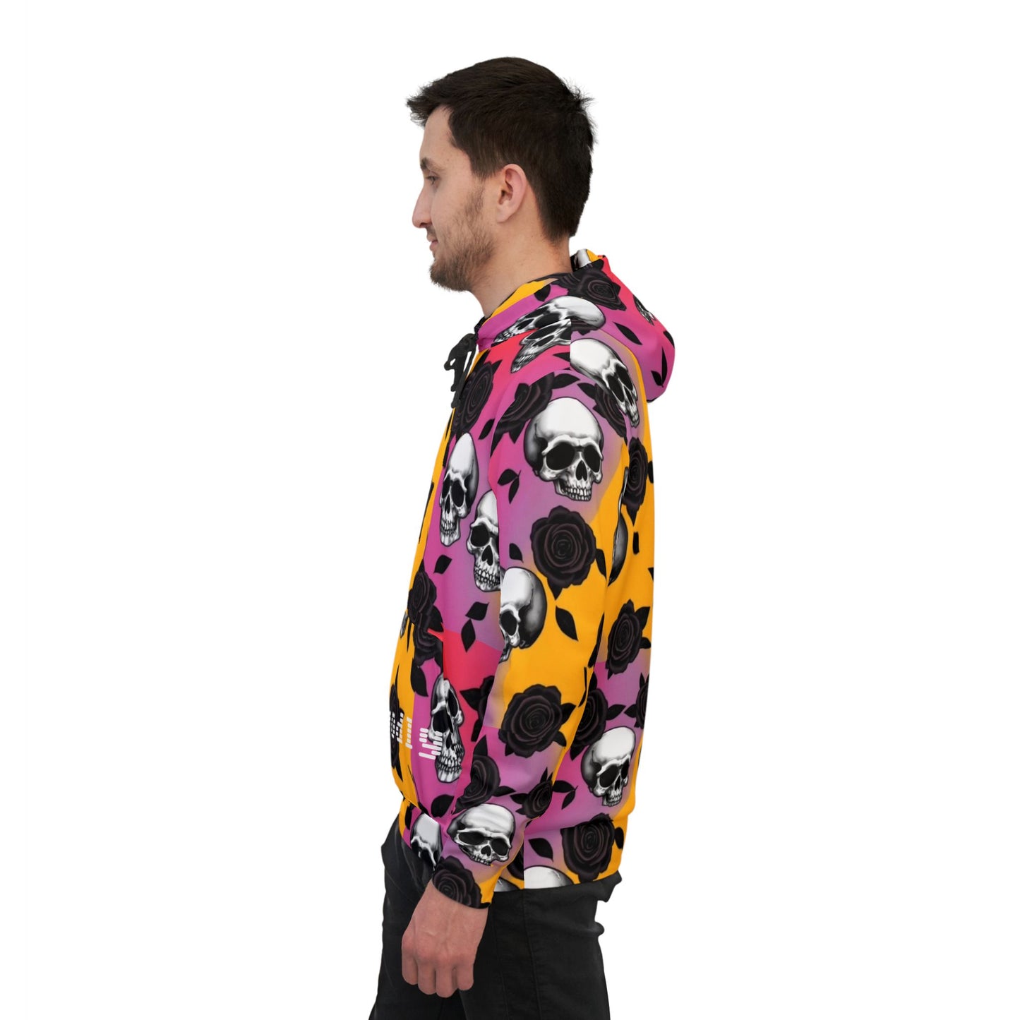 Skull and Black Roses Unisex Hoodie