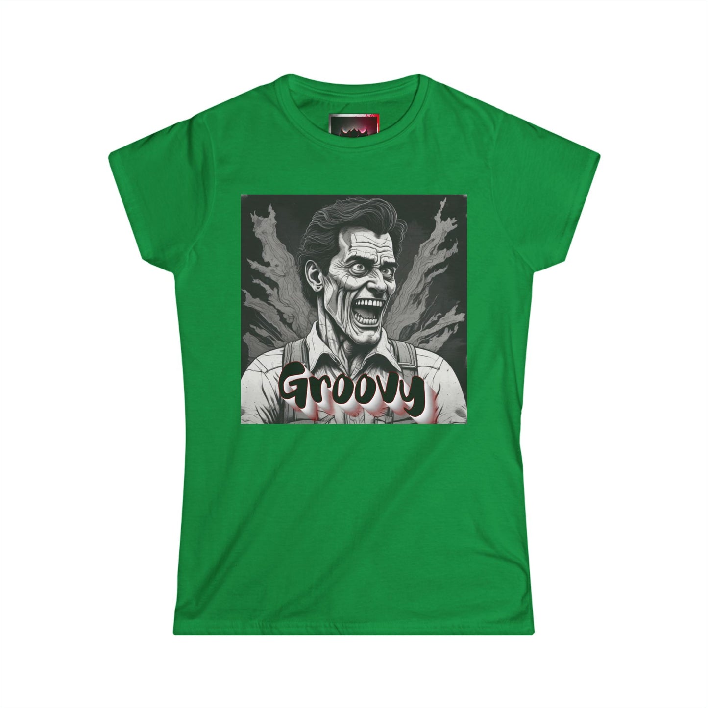 Groovy Women's Heavy Cotton TShirt- Perfect for Retro Vibes and Halloween Celebrations