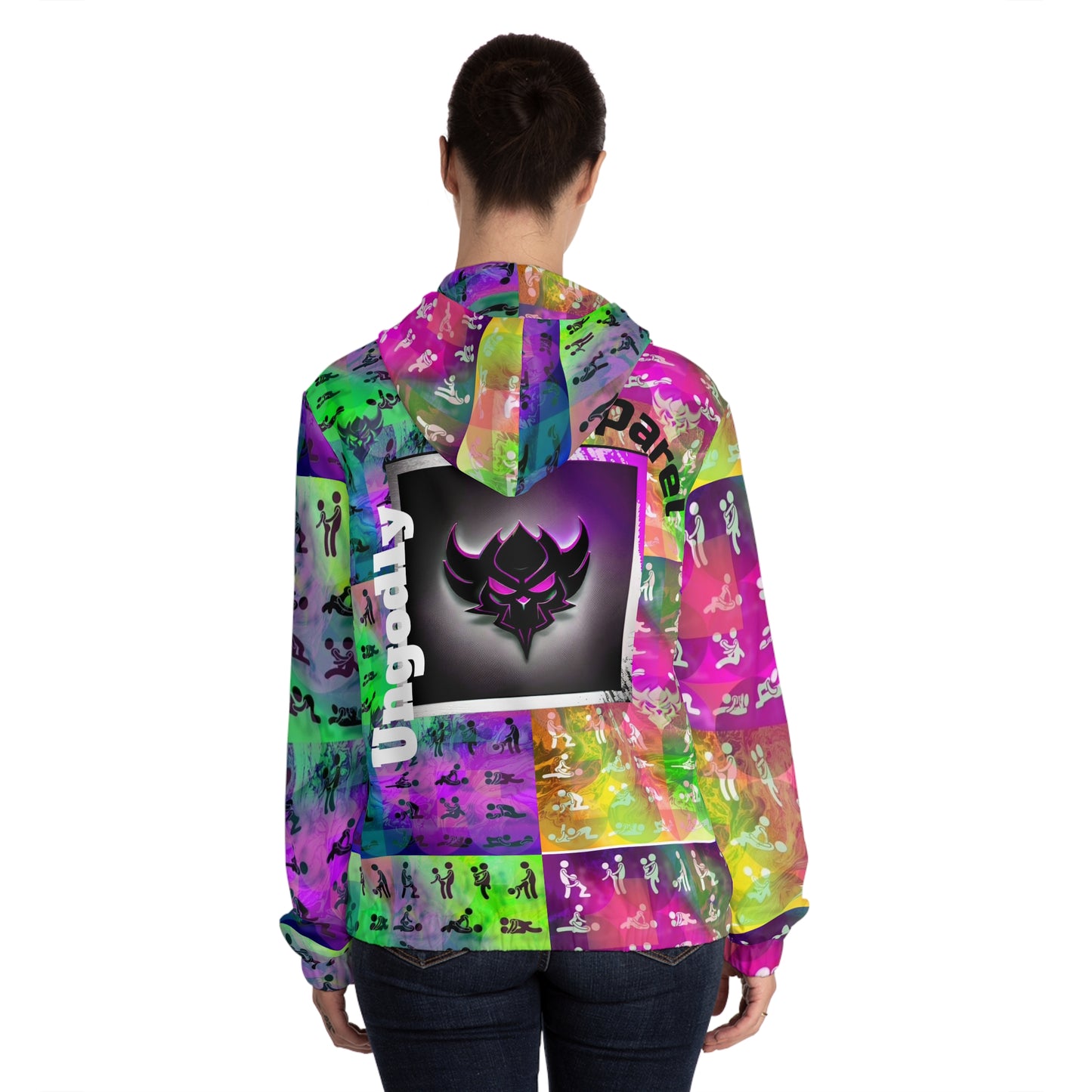"Ungodly Positions: Kama Sutra" Colorful Women’s Full-Zip Hoodie - Ungodly Apparel
