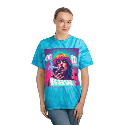 Vibrant Tie-Dye Tee - 'Hit It Raw' & 'No Filter Just Paper' Designs