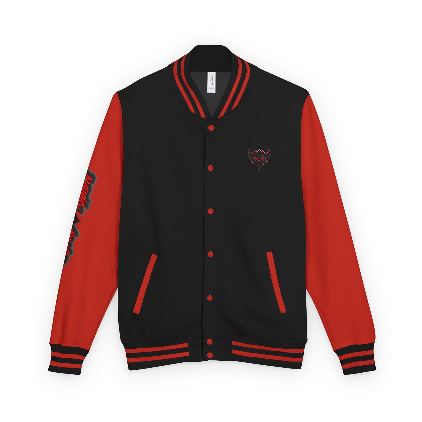 Ungodly Letterman Jacket — Gothic Broken Heart Rose Varsity Jacket