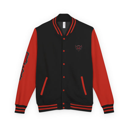 Ungodly Letterman Jacket — Gothic Broken Heart Rose Varsity Jacket