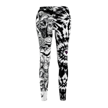 Gothic Halloween Leggings | Spooky Patterned Activewear, Casual Wear, Costumes, Gifts for Her, Fall Fashion