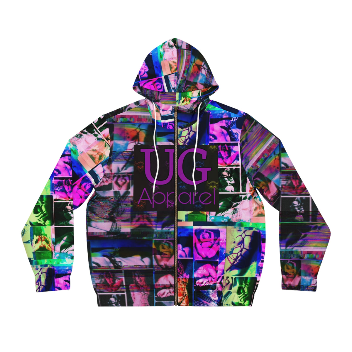 UG Apparel Abstract BDSM Graffiti Full-Zip Hoodie