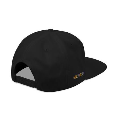 Embroidered Snapback Hat — 'Ungodly Apparel' Purple Script