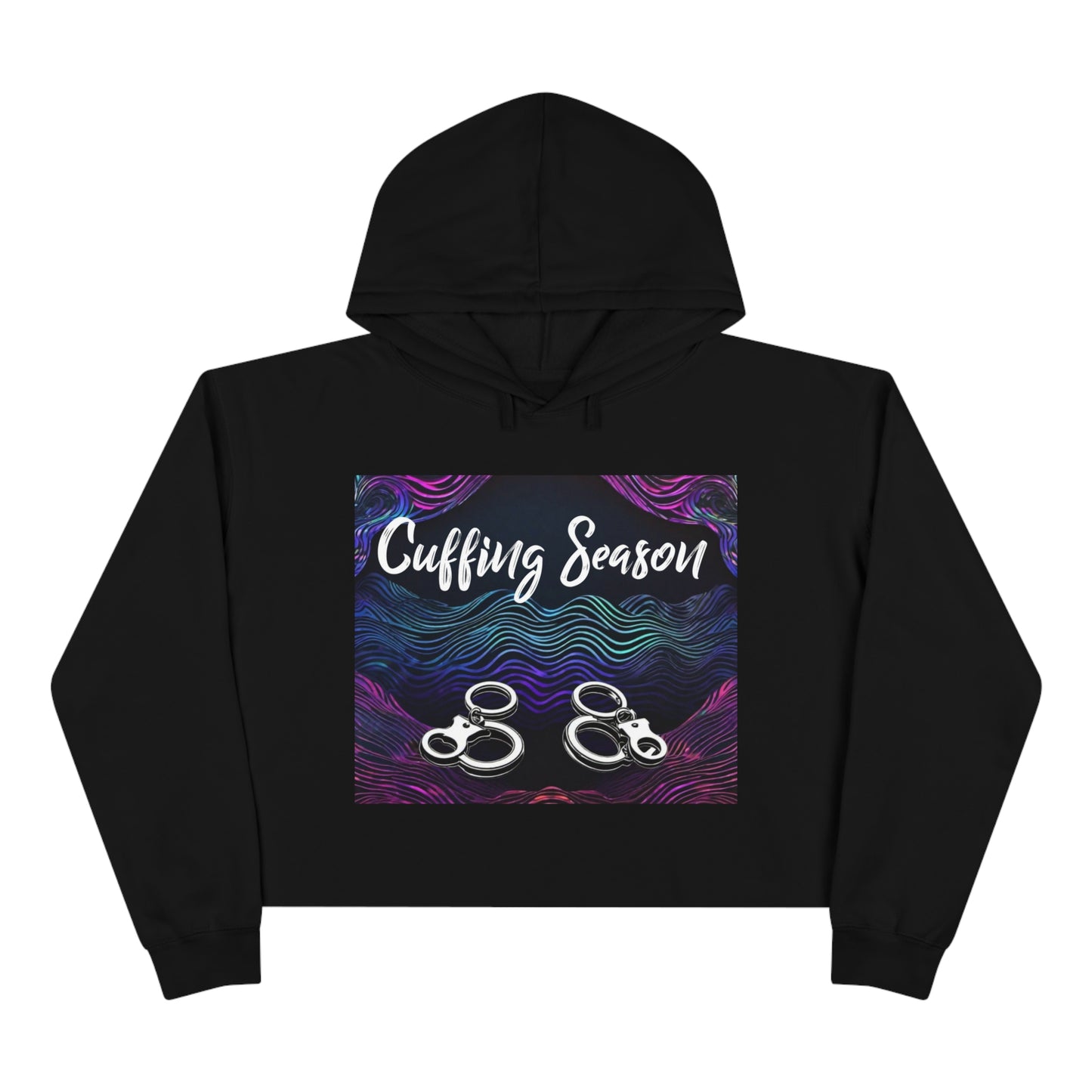 Women's "Cuffing Season" Crop Hoodie