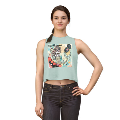 Mermaid Graphic Crop Top — Cute Whimsical Sea Girl Tank for Summer