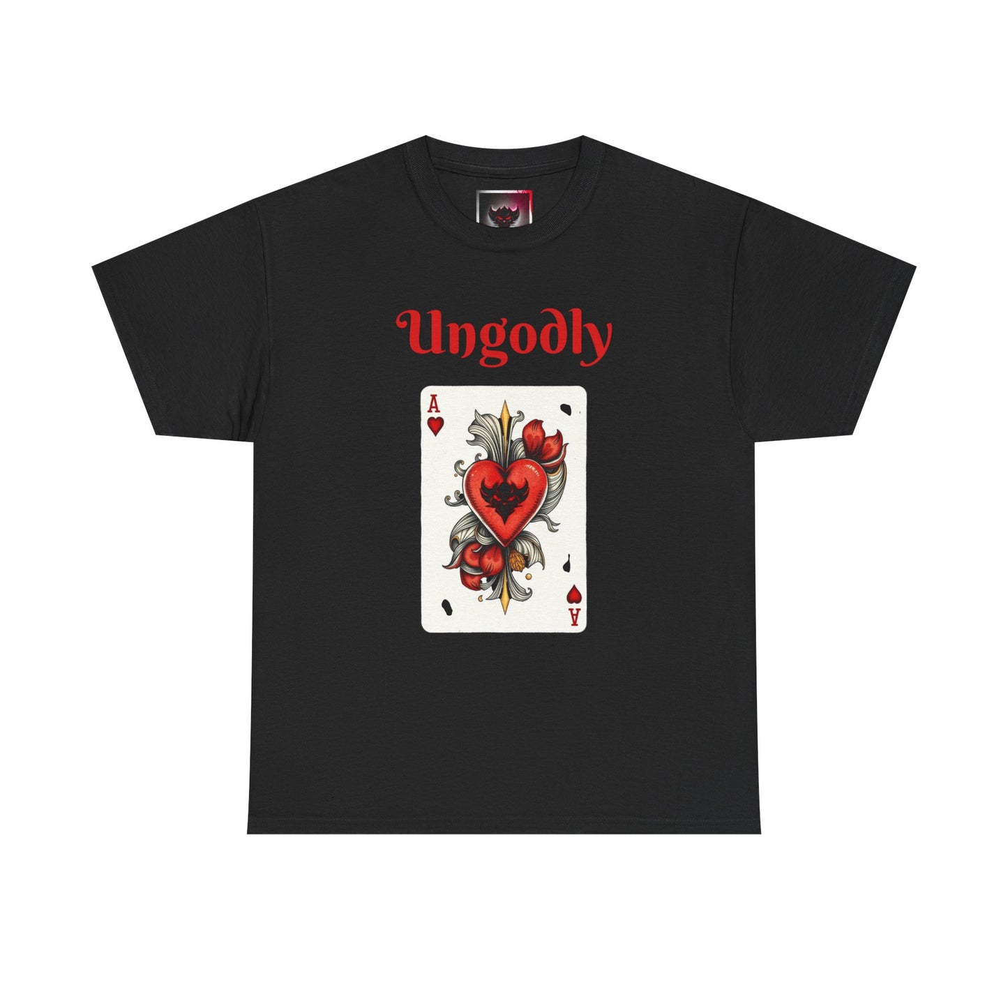 Ungodly Ace of Hearts Tee — Vintage Tattoo Card Graphic T-Shirt