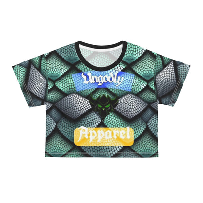 Green Dragon Scale Crop Tee – Ungodly Apparel Design
