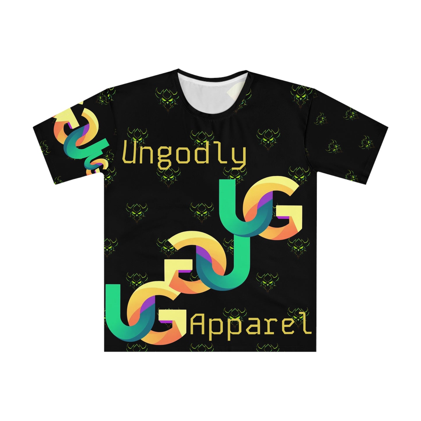 Ungodly Apparel Men's Graphic T‑Shirt — 'Stay Ungodly' Retro Chain Logo Tee