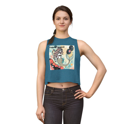 Mermaid Graphic Crop Top — Cute Whimsical Sea Girl Tank for Summer