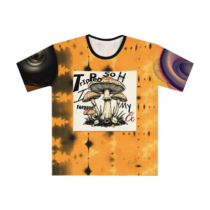 "Tripped So Hard, I forgave My Ex/Then I Snapped out of it" Psychedelic Mushroom Tee, Trippy Art Shirt, Bohemian Fashion, Casual Summer Top, Unique Gift for Festival Lovers