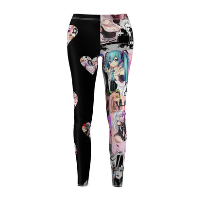 Women's Cut & Sew Casual Leggings "Waifu"