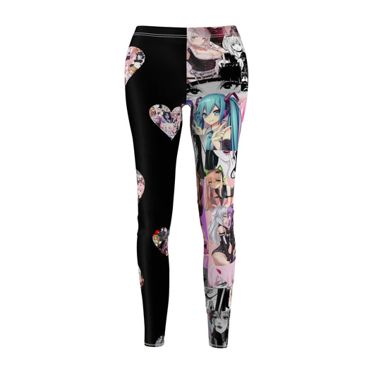 Women's Cut & Sew Casual Leggings "Waifu"