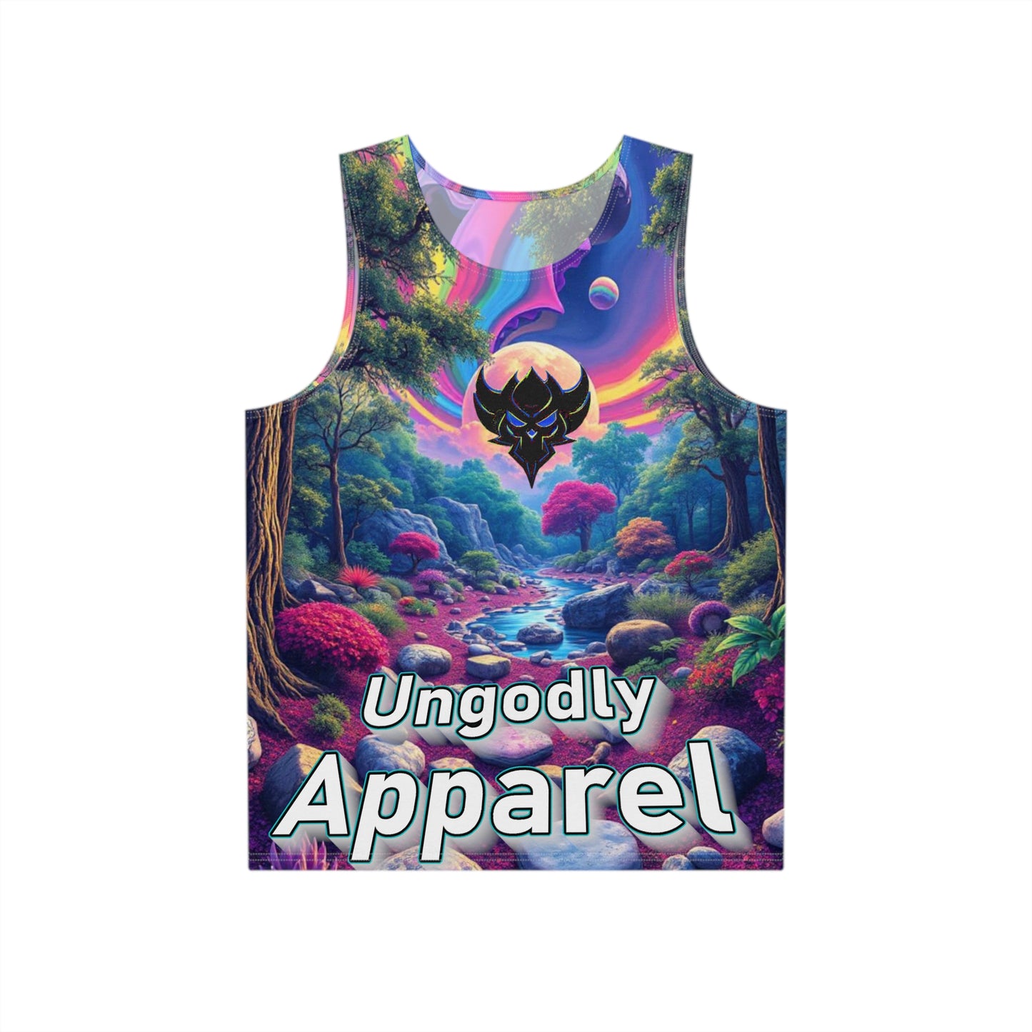 Men's Graphic Tank Top - Ungodly Apparel - Fantasy Landscape Design