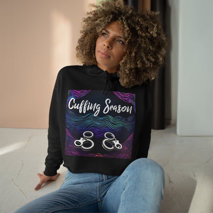 Women's "Cuffing Season" Crop Hoodie
