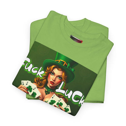 "F*ck Luck" Unisex Heavy Cotton Tee