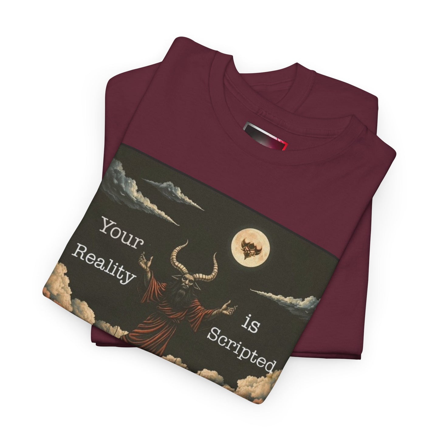 "Baal" Tee — "Your Reality Is Scripted" Graphic T-Shirt