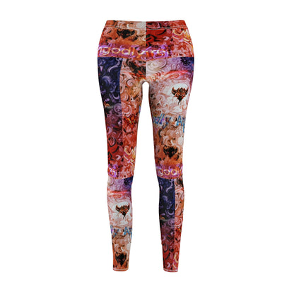 Demon Colorful Women's Cut & Sew Leggings - Trendy & Comfortable Activewear