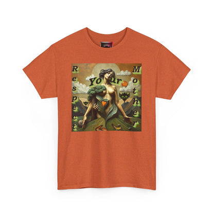"Respect Your Mother Unisex" Heavy Cotton Tee - Eco-Friendly Graphic T-Shirt