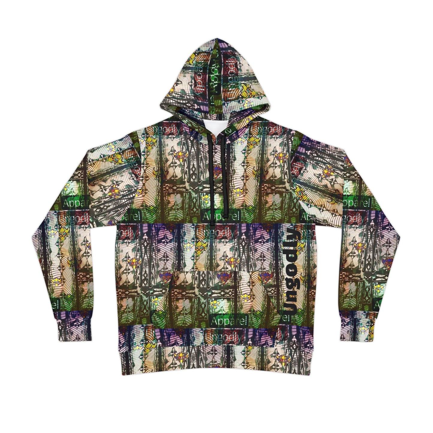 "Ungodly Apparel" Vibrant Floral Athletic Hoodie