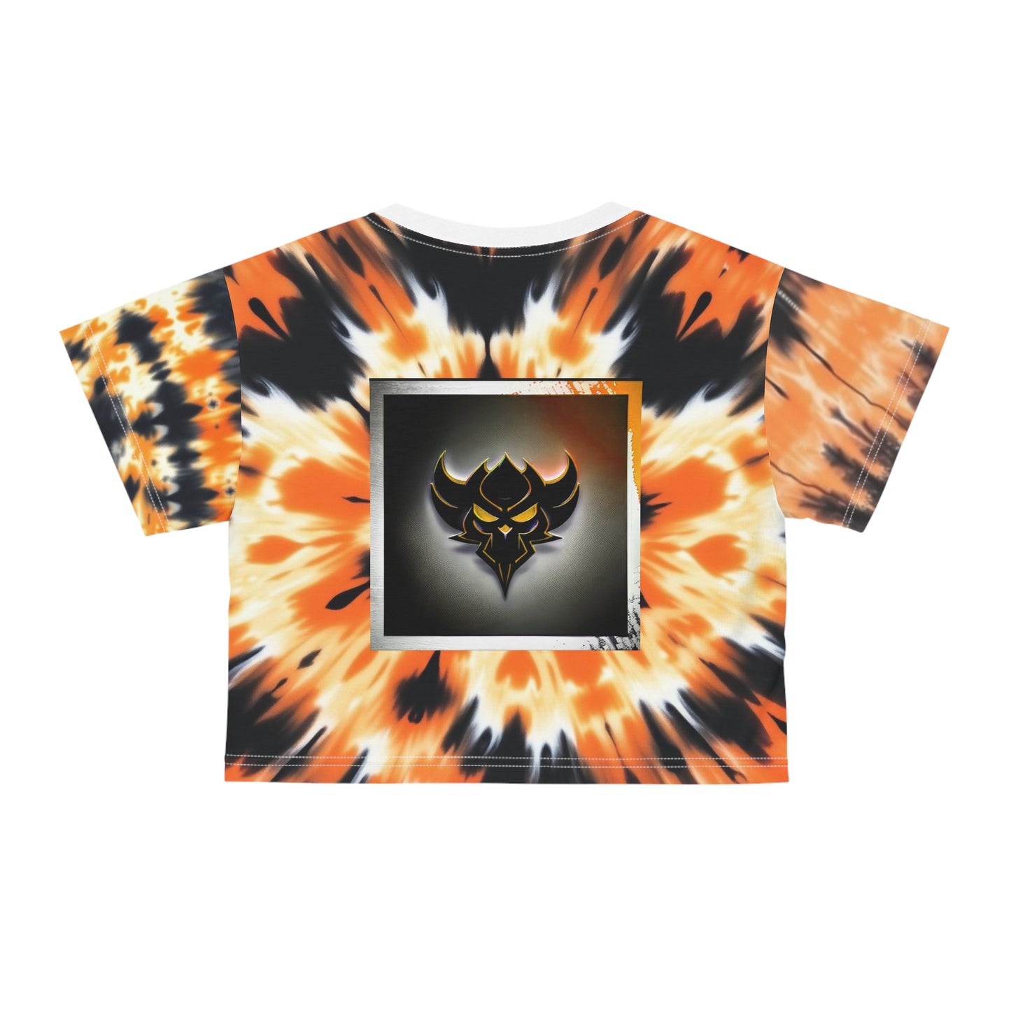 Spooky Season Tie-Dye Crop Tee | Fun Halloween Top, Trendy Apparel, Festival Wear, Casual T-Shirt, Fall Fashion