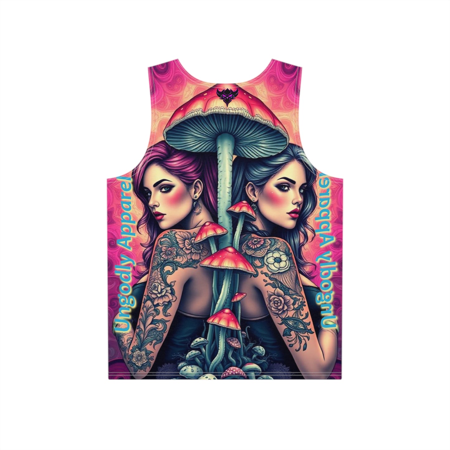 Psychedelic "Bitches and Boomers" Graphic Tank Top for Men - Ungodly Apparel