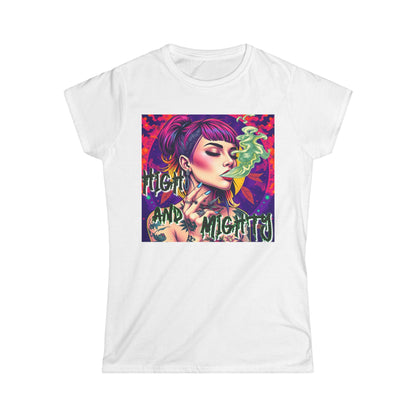 Women’s Softstyle Tee - "High and Mighty" Graphic Shirt for Confident Souls