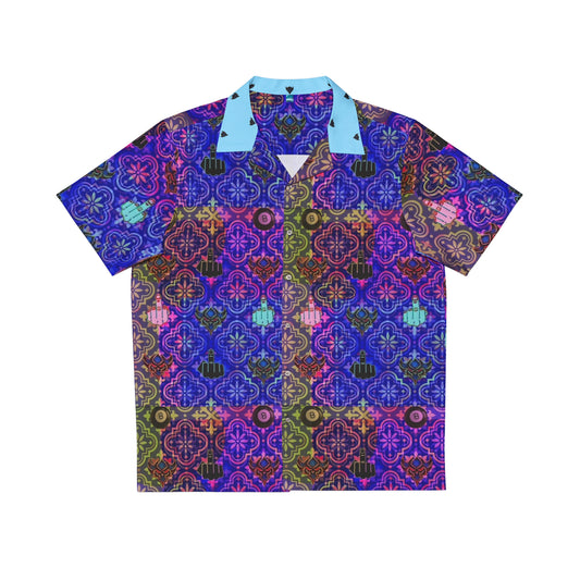 Ungodly Apparel Middle Fingers and 8 ball Hawaiian Shirt