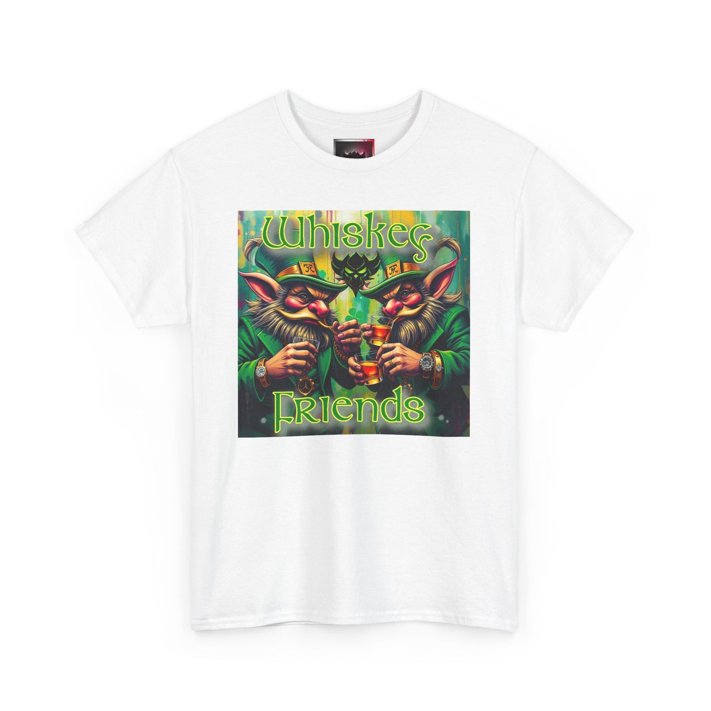 "Whiskey Friends" Unisex Heavy Cotton Tee - Fun Graphic T-Shirt for Drink Enthusiasts