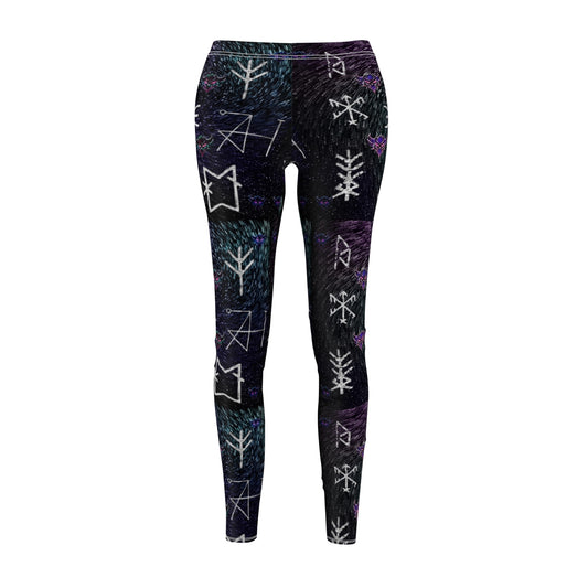 Protection and Good Energy Mystic Rune Leggings — Women's All-Over Print Casual Leggings