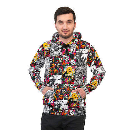 Horror Patchwork Style Hoodie