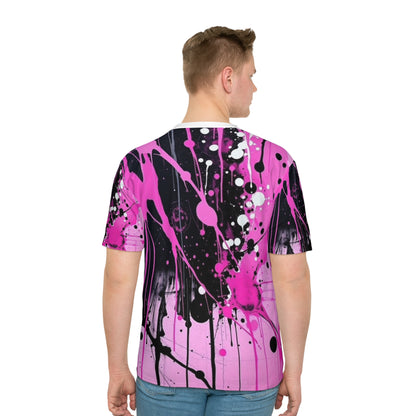 Ungodly Apparel Splatter Print Tee — Pink Gothic Streetwear T-Shirt