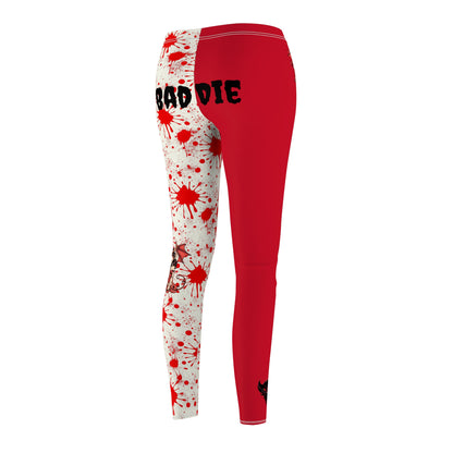 Stylish Women's Casual Leggings - 'BadDie' Statement Pants for Active Lifestyle, Fitness Wear, Leisure, Unique Gift Ideas